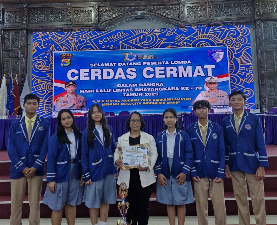SMA Xaverius Pringsewu Raih Juara II Lomba Cerdas Cermat Tertib Lalu Lintas Tingkat SMA/SMK se-Pringsewu